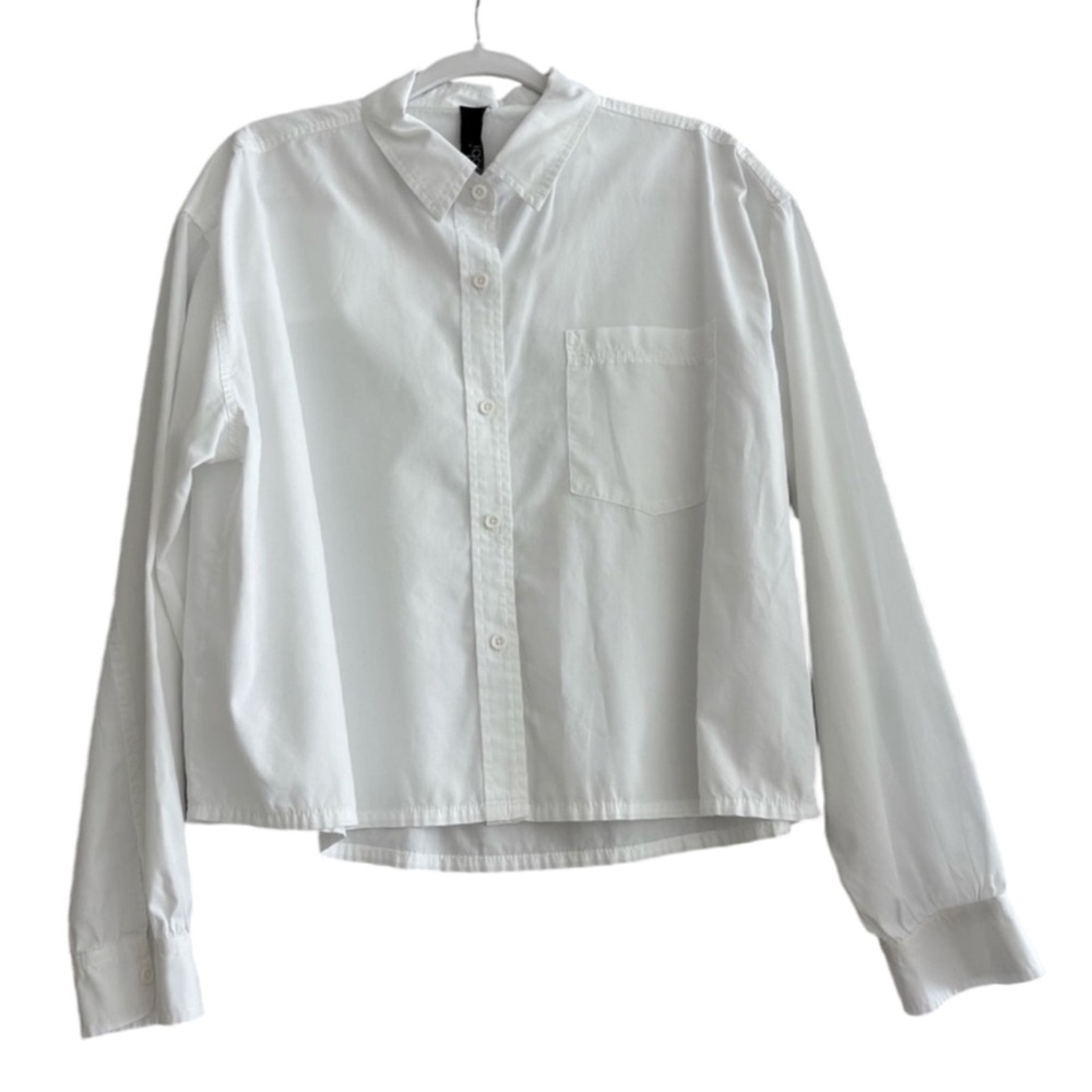 bobi White Button-Down Shirt
